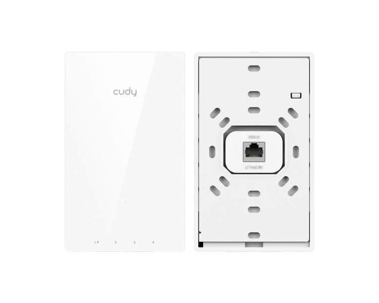 Точка доступу настінна WiFi 5 Cudy AP1300 Wall з підтримкою Mesh дводіапазонна гігабітна AC1200
