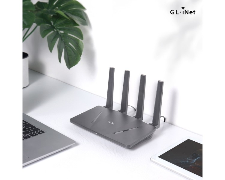 WiFi 6 маршрутизатор GL.iNet Flint (GL-AX1800-EU) гігабітний дводіапазонний