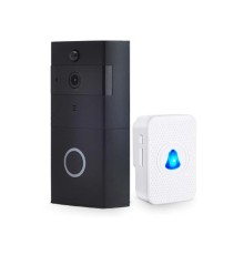 Дверний WiFi дзвінок 2Mp Light Vision VLC-01IVP Black з ІЧ-датчиком руху