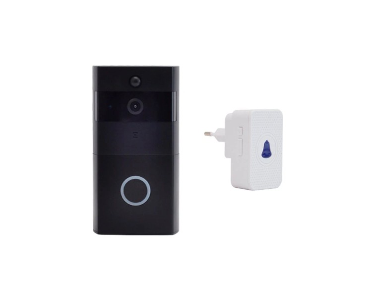 Дверний WiFi дзвінок 2Mp Light Vision VLC-01IVP Black з ІЧ-датчиком руху