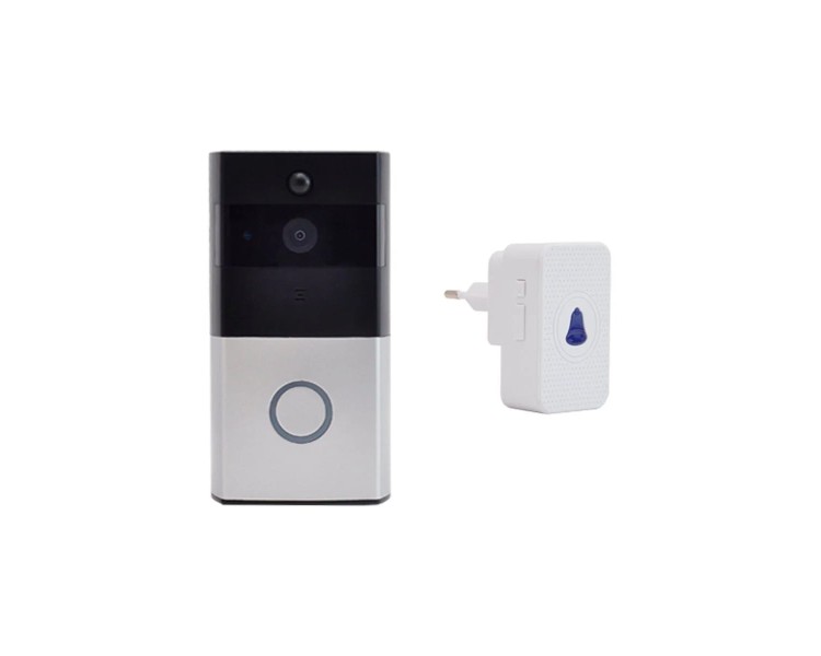 Дверний WiFi дзвінок 2Mp Light Vision VLC-01IVP Silver з ІЧ-датчиком руху