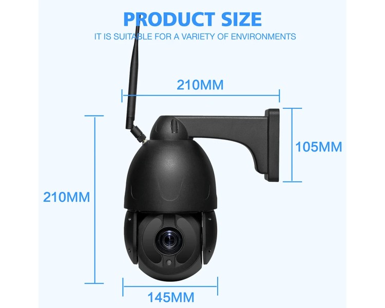 IP PTZ-відеокамера з 4G 2Mp Light Vision VLC-9192IG20Z Black f=4.7-94mm 20x