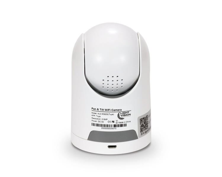 IP-відеокамера поворотна з WiFi 2Mp Light Vision VLC-6392S(Tuya) f=3.6mm
