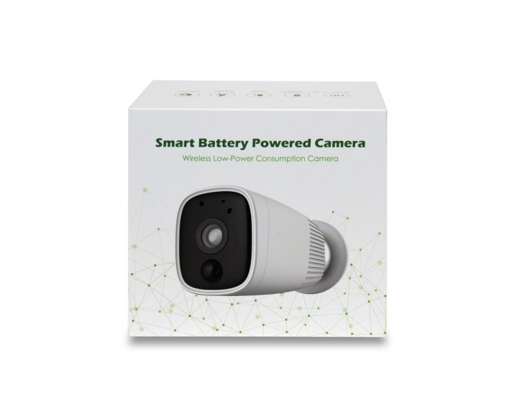 Автономна WiFi IP-відеокамера 2Mp Light Vision VLC-04IB White з підтримкою Tuya, f=3.6mm, на акумуляторних батареях