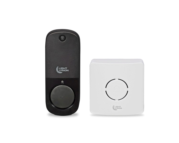 Дверний WiFi дзвінок Light Vision VLC-DR10T(Tuya) White з ІЧ-датчиком руху