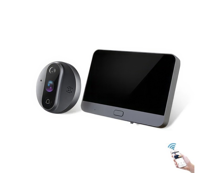 Комплект відеодзвінка з домофоном з WiFi Light Vision VLC-300IVP(Tuya)