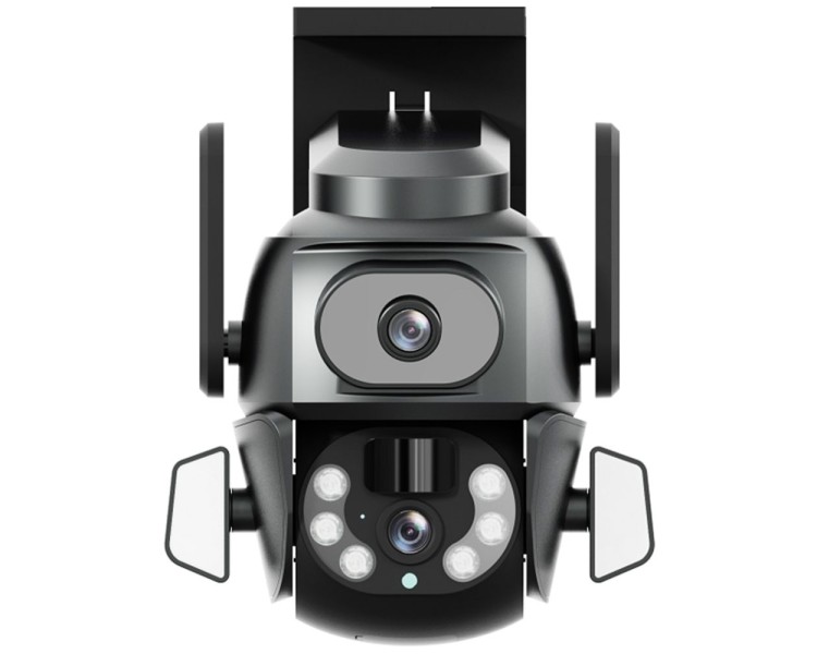 IP PTZ-відеокамера з WiFi 4Mp (2*2Mp) Light Vision VLC-9692WI10ZL f=4+8mm, ІЧ+LED-підсвічування, з мікрофоном
