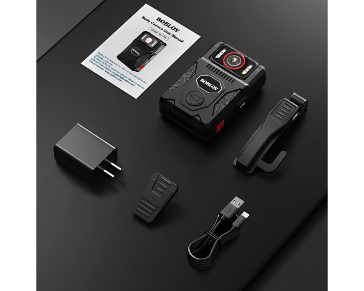 Нагрудний відеореєстратор Boblov M7 PRO 4K 128GB GPS