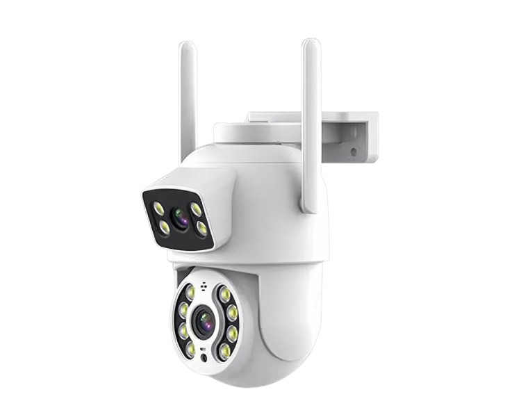 IP PTZ-відеокамера з WiFi 4Mp (2*2Mp) Light Vision VLC-9192WI/2C (Tuya) f=3.6mm+3.6mm, ІЧ+LED-підсвічування, з мікрофоном