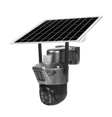 IP PTZ-відеокамера автономна з 4G та сонячною панеллю Light Vision 2Mp+2Mp VLC-9192IG/2C (Solar) Silver f=4mm, на акумуляторних батареях