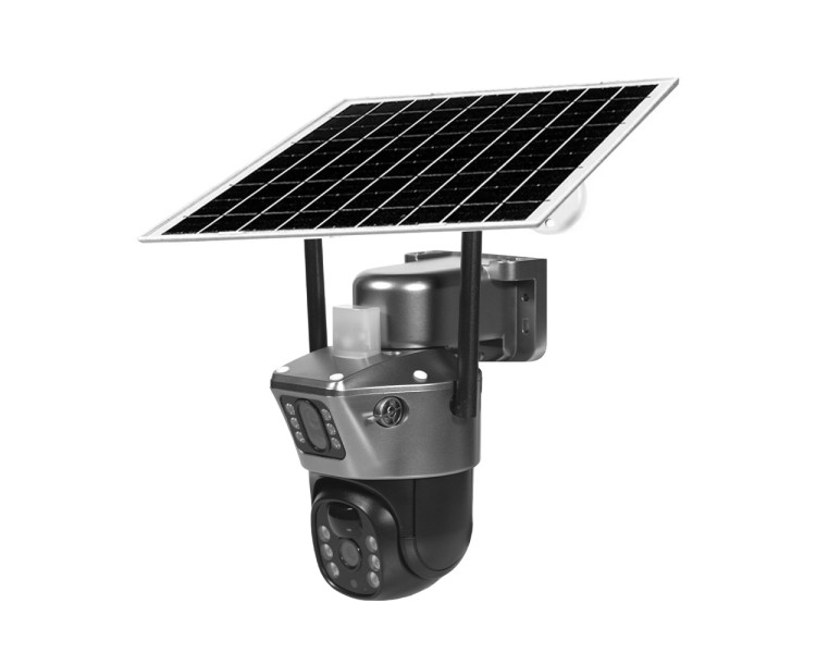 IP PTZ-відеокамера автономна з 4G та сонячною панеллю Light Vision 2Mp+2Mp VLC-9192IG/2C (Solar) Silver f=4mm, на акумуляторних батареях