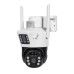 IP PTZ-відеокамера автономна з 4G та сонячною панеллю 2Mp+2Mp Light Vision VLC-9192IG/2C (Solar) White f=4mm, на акумуляторних батареях