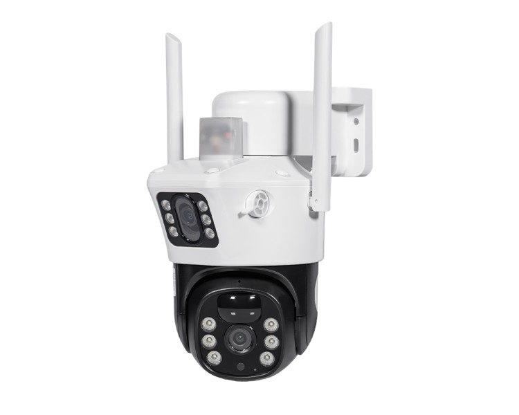 IP PTZ-відеокамера автономна з 4G та сонячною панеллю 2Mp+2Mp Light Vision VLC-9192IG/2C (Solar) White f=4mm, на акумуляторних батареях