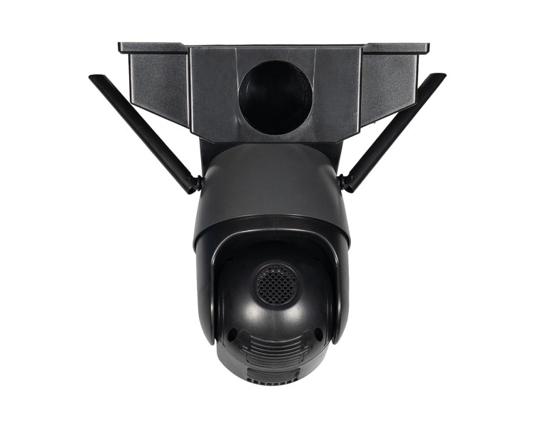 IP PTZ-відеокамера автономна з 4G, прожектором та сонячною панеллю 3Mp+3Mp+3Mp Light Vision VLC-1030IG10ZL/2C (Lamp+Solar) f=4mm, на акумуляторних батареях