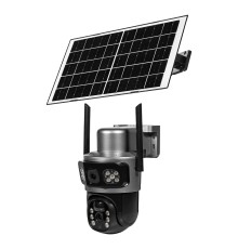IP PTZ-відеокамера автономна з 4G та сонячною панеллю 3Mp+3Mp Light Vision VLC-9430IG/2C3S (Solar) f=4mm, на акумуляторних батареях