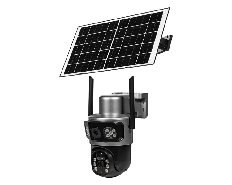 IP PTZ-відеокамера автономна з 4G та сонячною панеллю 3Mp+3Mp Light Vision VLC-9430IG/2C3S (Solar) f=4mm, на акумуляторних батареях