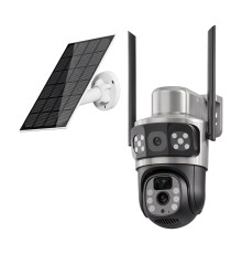 IP PTZ-відеокамера автономна з WiFi та сонячною панеллю 3Mp+3Mp Light Vision VLC-9430WIA/2C3S (Solar) f=4mm, на акумуляторних батареях