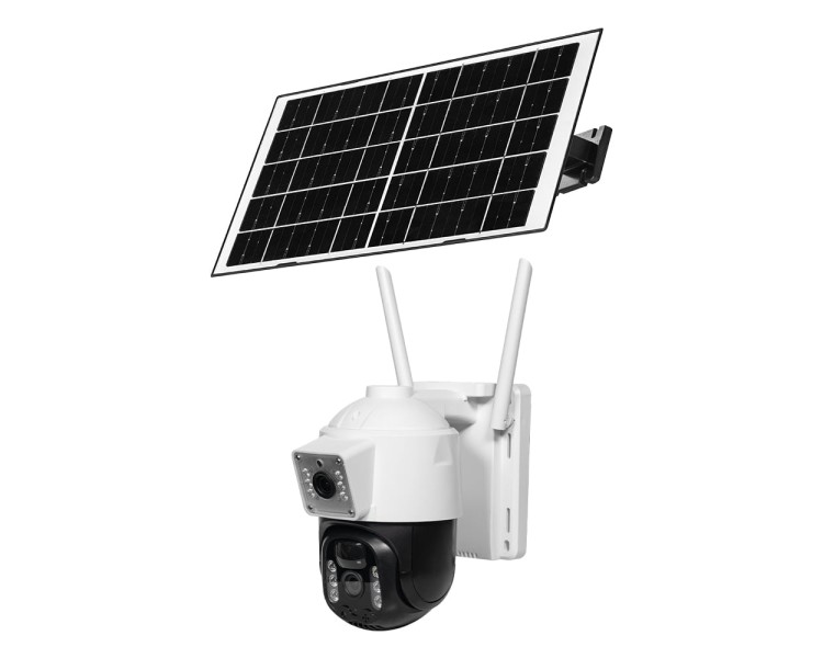 IP PTZ-відеокамера автономна з WiFi та сонячною панеллю 3Mp+3Mp Light Vision VLC-9530WIA/2C (Solar) f=4mm, на акумуляторних батареях