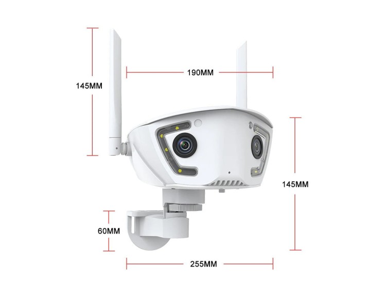 IP-відеокамера з WiFi 2Mp+2Mp Light Vision VLC-4482WI(Camhi Pro) f=3.6mm, ІЧ+LED-підсвічування, з мікрофоном