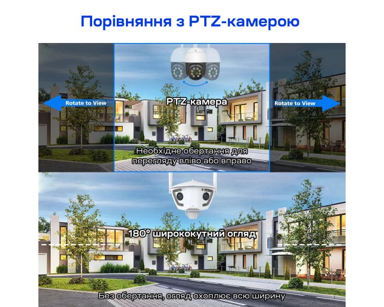 IP-відеокамера з WiFi 2Mp+2Mp Light Vision VLC-4482WI(Camhi Pro) f=3.6mm, ІЧ+LED-підсвічування, з мікрофоном