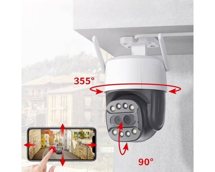IP PTZ-відеокамера з WiFi 2Mp+8Mp Light Vision VLC-9284WI10Z/2C (Camhi Pro) f=3.6mm+8mm, ІЧ+LED-підсвічування, з мікрофоном