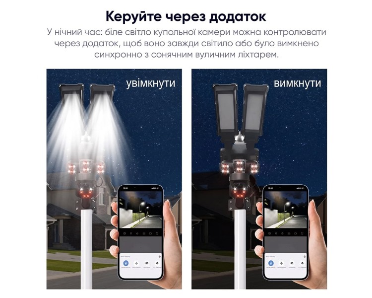 IP PTZ-відеокамера автономна з WiFi, прожектором та сонячною панеллю 3Mp+3Mp+3Mp Light Vision VLC-1223WIL/3C (Lamp+Solar) f=4mm, на акумуляторних батареях