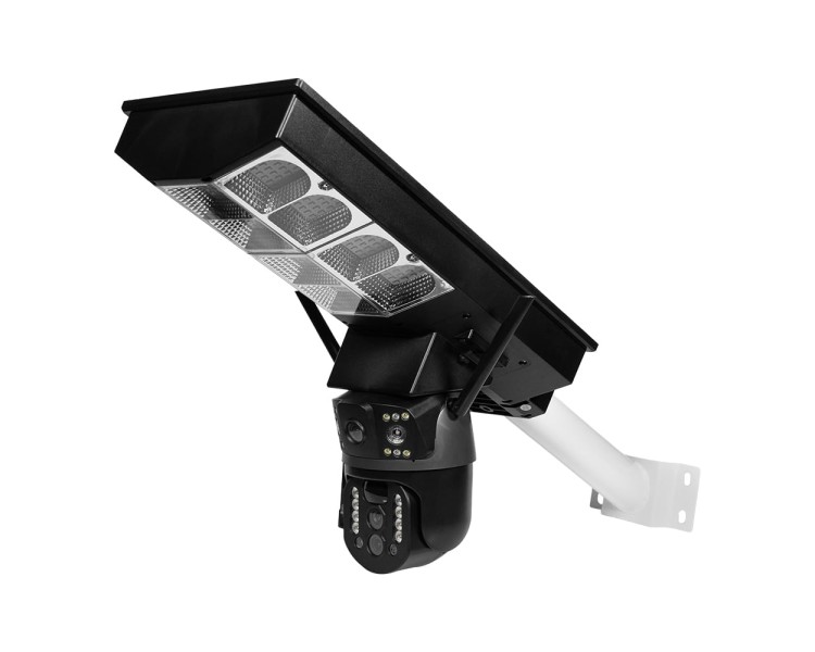IP PTZ-відеокамера автономна з WiFi, прожектором та сонячною панеллю 3Mp+3Mp+3Mp Light Vision VLC-1030WIA10ZL/2C (Lamp+Solar) f=4mm, на акумуляторних батареях