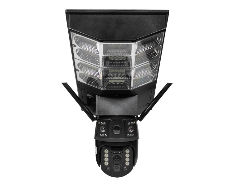 IP PTZ-відеокамера автономна з WiFi, прожектором та сонячною панеллю 3Mp+3Mp+3Mp Light Vision VLC-1030WIA10ZL/2C (Lamp+Solar) f=4mm, на акумуляторних батареях