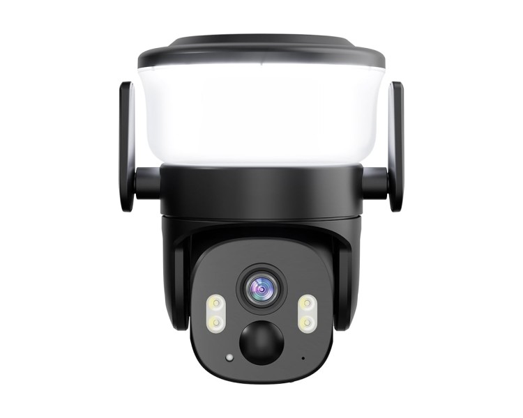 IP PTZ-відеокамера автономна з WiFi, прожектором та сонячною панеллю 3Mp Light Vision VLC-6103WLS Black (Lamp+Solar) (CareCam Pro) f=3.6mm, на акумуляторних батареях