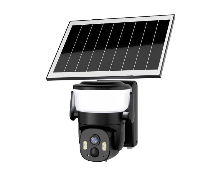 IP PTZ-відеокамера автономна з WiFi, прожектором та сонячною панеллю 3Mp Light Vision VLC-6103WLS Black (Lamp+Solar) (CareCam Pro) f=3.6mm, на акумуляторних батареях