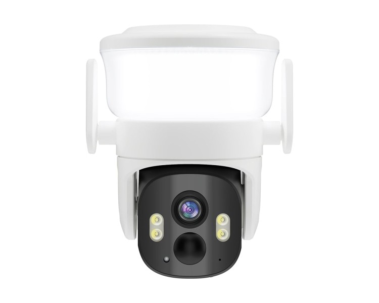 IP PTZ-відеокамера автономна з WiFi, прожектором та сонячною панеллю 3Mp Light Vision VLC-6103WLS White (Lamp+Solar) (CareCam Pro) f=3.6mm, на акумуляторних батареях