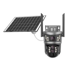 IP PTZ-відеокамера автономна з 4G та сонячною панеллю 3Mp+3Mp Light Vision VLC-9530IG10Z/2C3S (Solar) f=4+8mm, на акумуляторних батареях