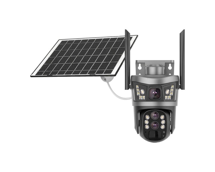 IP PTZ-відеокамера автономна з 4G та сонячною панеллю 3Mp+3Mp Light Vision VLC-9530IG10Z/2C3S (Solar) f=4+8mm, на акумуляторних батареях