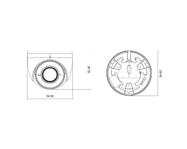 IP-відеокамера 4Mp TVT TD-9544E3 (D/PE/AR2) White f=2.8mm