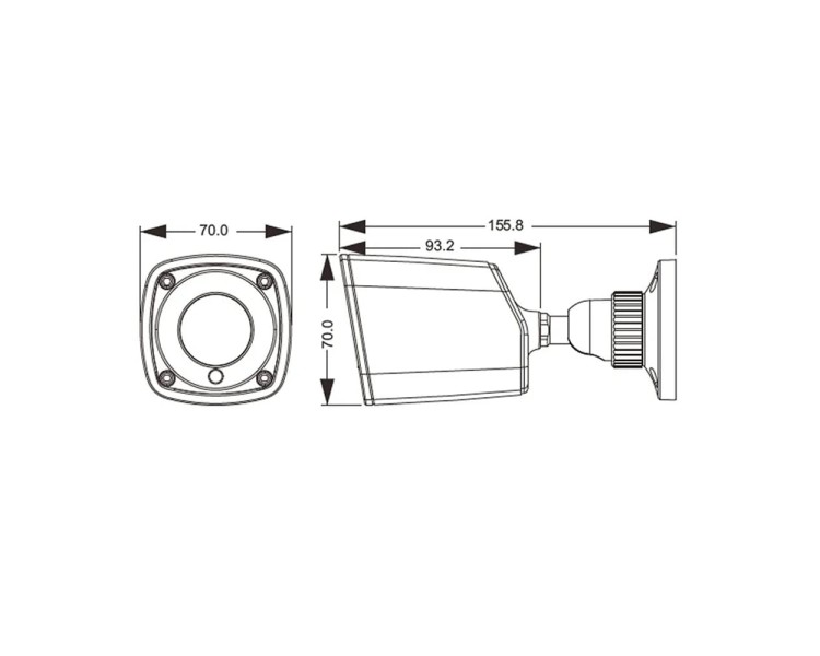 AHD-відеокамера 4Mp TVT TD-7441AE (D/IR1) f=3.6mm