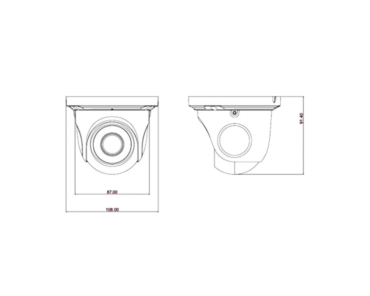 AHD-відеокамера 4Mp TVT TD-7544AE (D/IR1) f=3.6mm