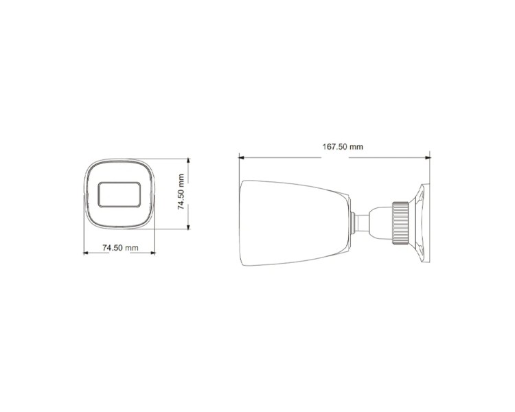 IP-відеокамера 2Mp TVT TD-9421S3B (D/PE/AR2) Black f=2.8mm