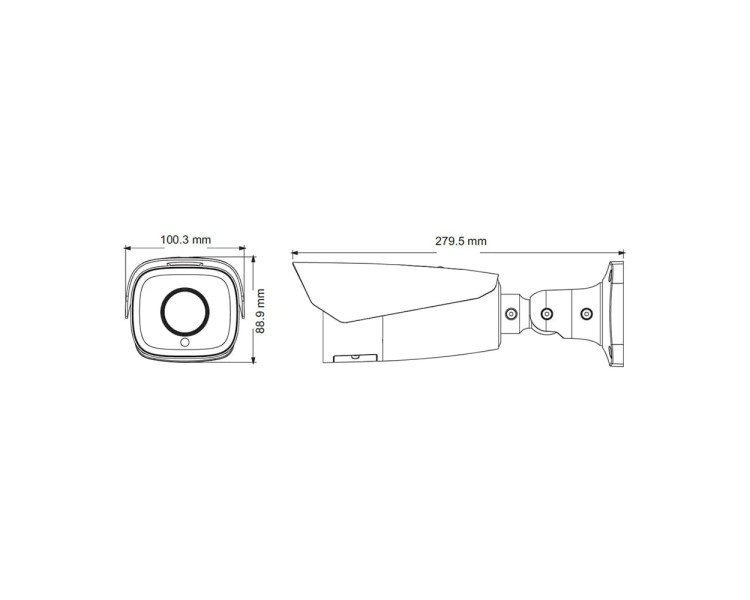 IP-відеокамера 2Mp TVT TD-9423A3-LR f=2.8-12mm з розпізнаванням номерів