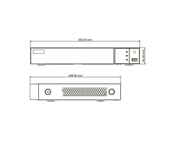 IP-відеореєстратор 8-канальний 8Mp TVT TD-308B1 для тепловізійних камер
