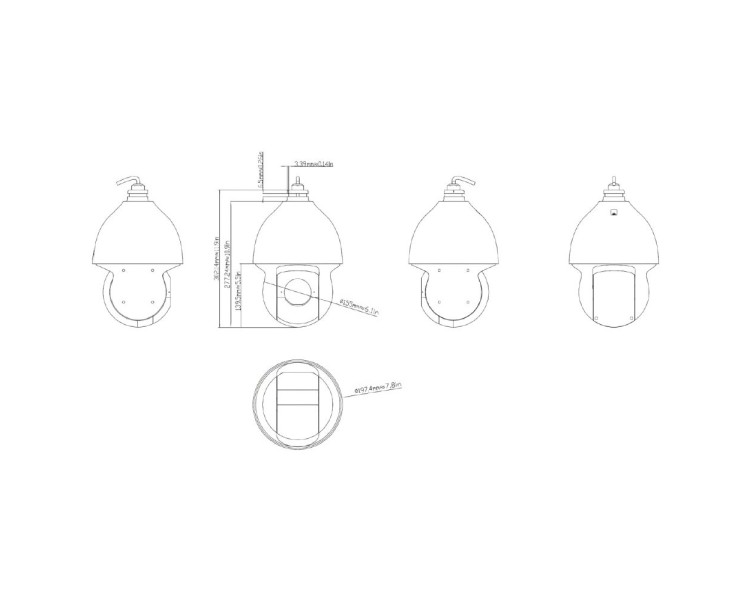 IP PTZ-відеокамера 4Mp TVT TD-8543IE3N(PE/40M/AR36) f=4.5-180mm 40x