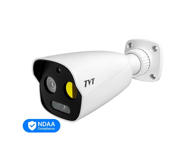 Тепловізійна IP-відеокамера TVT TD-5422E1-VT(7/PE) Thermal 256x192 f=7mm Optical 5Mp f=8mm