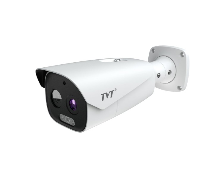 Тепловізійна IP-відеокамера TVT TD-5433E1-VT(19/PE) Thermal 384*288 f=19mm Optical 5Mp f=12mm