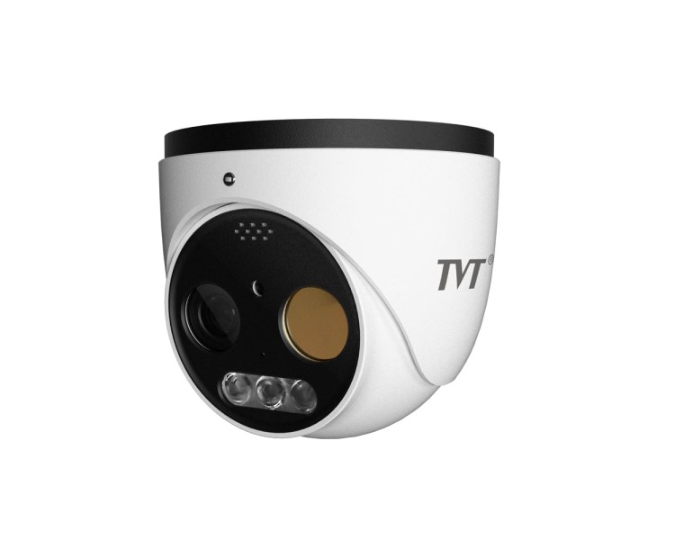 Тепловізійна IP-відеокамера TVT TD-5525E1-VT(3/PE) Thermal 256*192 f=3.2mm Optical 5Mp f=4mm