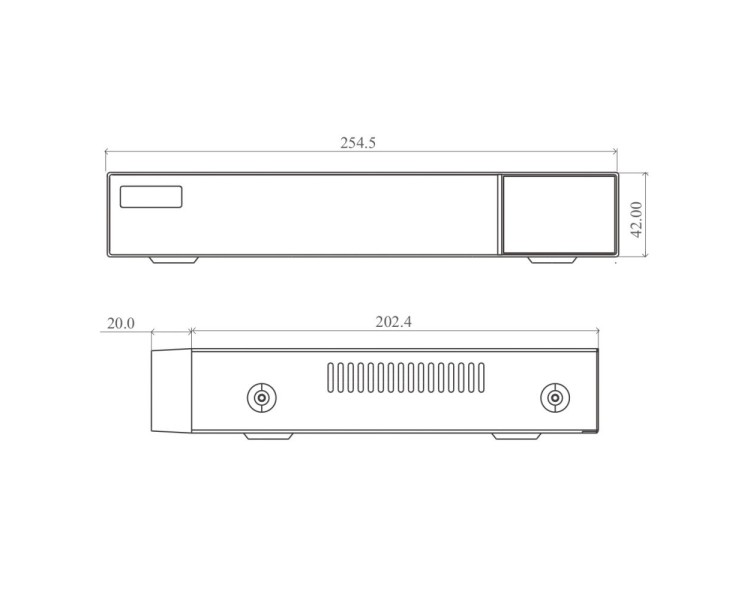 IP-відеореєстратор 4-канальний 8Mp TVT TD-3004H1-4P-B1-B з 4 портами PoE
