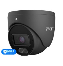 IP-відеокамера 4Mp TVT TD-9544S4-C(D/PE/AW2) Black f=2.8mm, ІЧ+LED-підсвічування, з мікрофоном