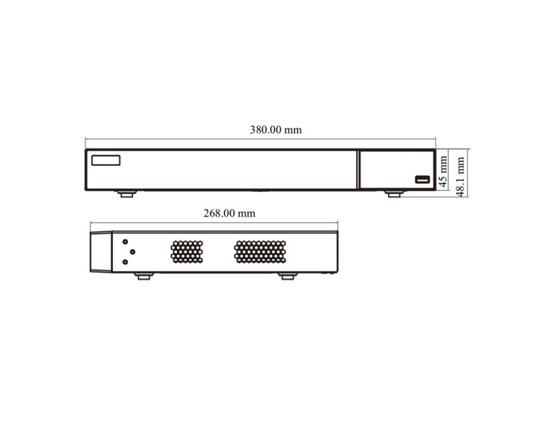 MHD-відеореєстратор 16-канальний 5Mp TVT TD-2716NE-HC-H