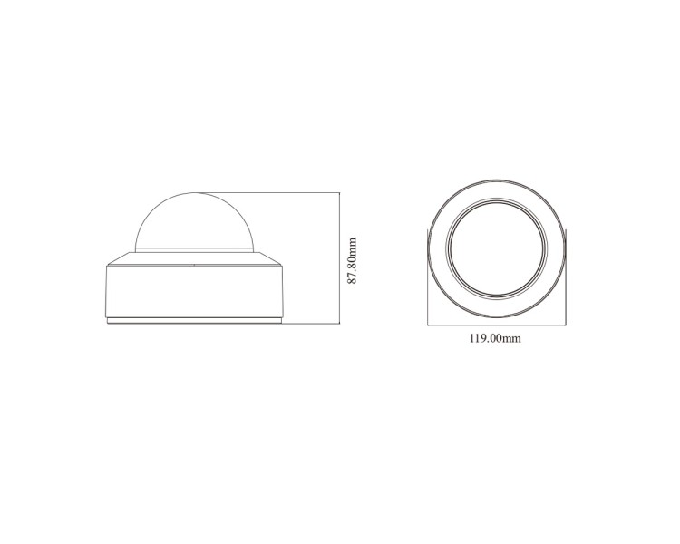IP-відеокамера 5Mp TVT TD-9551E3B-A (D/PE/AR2) f=2.8mm з мікрофоном