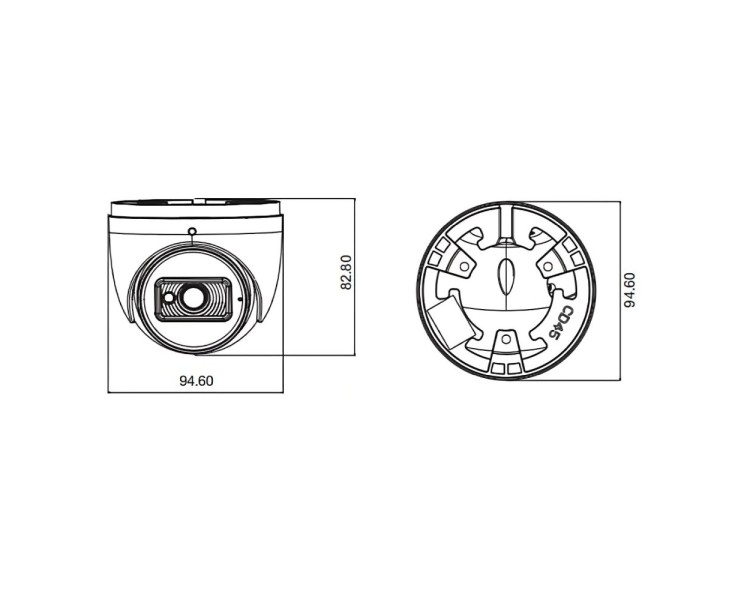 IP-відеокамера 5Mp TVT TD-9554E3B-A (D/PE/AR2) f=2.8mm з мікрофоном