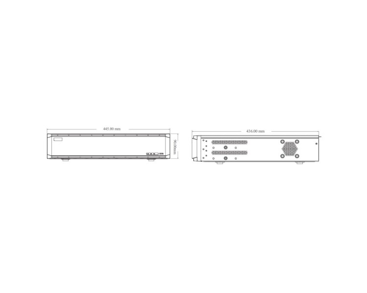 IP-відеореєстратор 64-канальний 16Mp TVT TD-3364H8-A3H-B