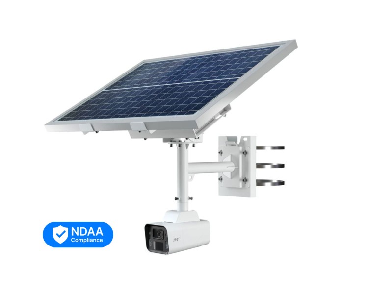 4G IP-відеокамера 4Mp TVT TD-9846SP1(BA/G4/WR2) f=2.8mm з сонячною батареєю, з мікрофоном, повнокольорова